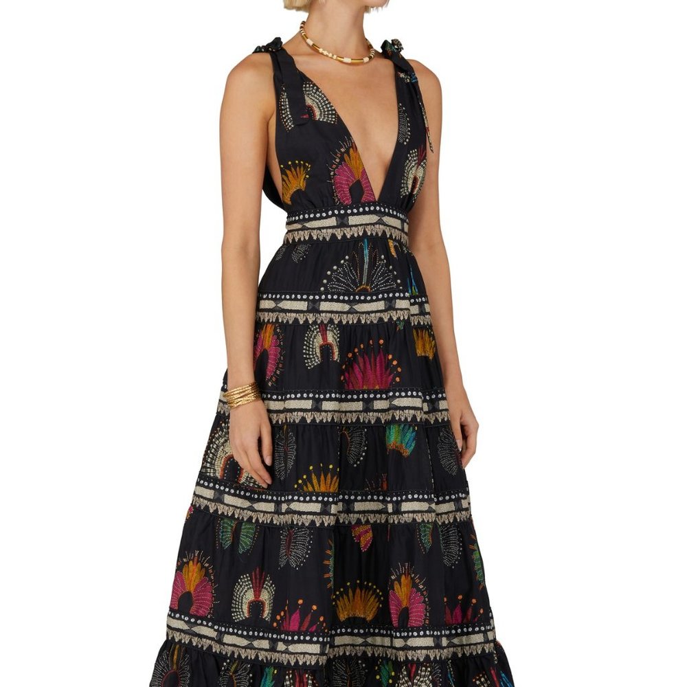 FARM Rio NWOT New Wonderful Headdress Midi Dress Small